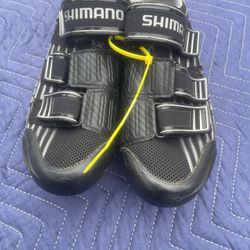 Shimano Road Bike Carbon Fiber Shoes Size 10.5 Like New