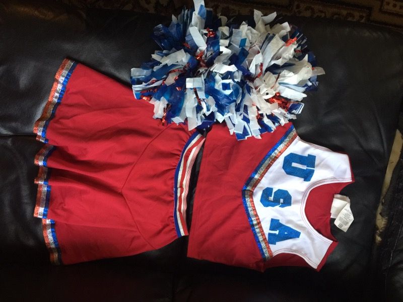 Girls cheerleading Costume size 7-8