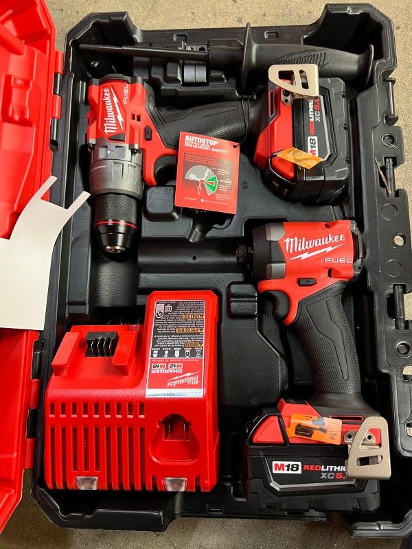 MILWAUKEE M18 CORDLESS IMPACT & HAMMER DRILL FUEL BRUSHLESS $349