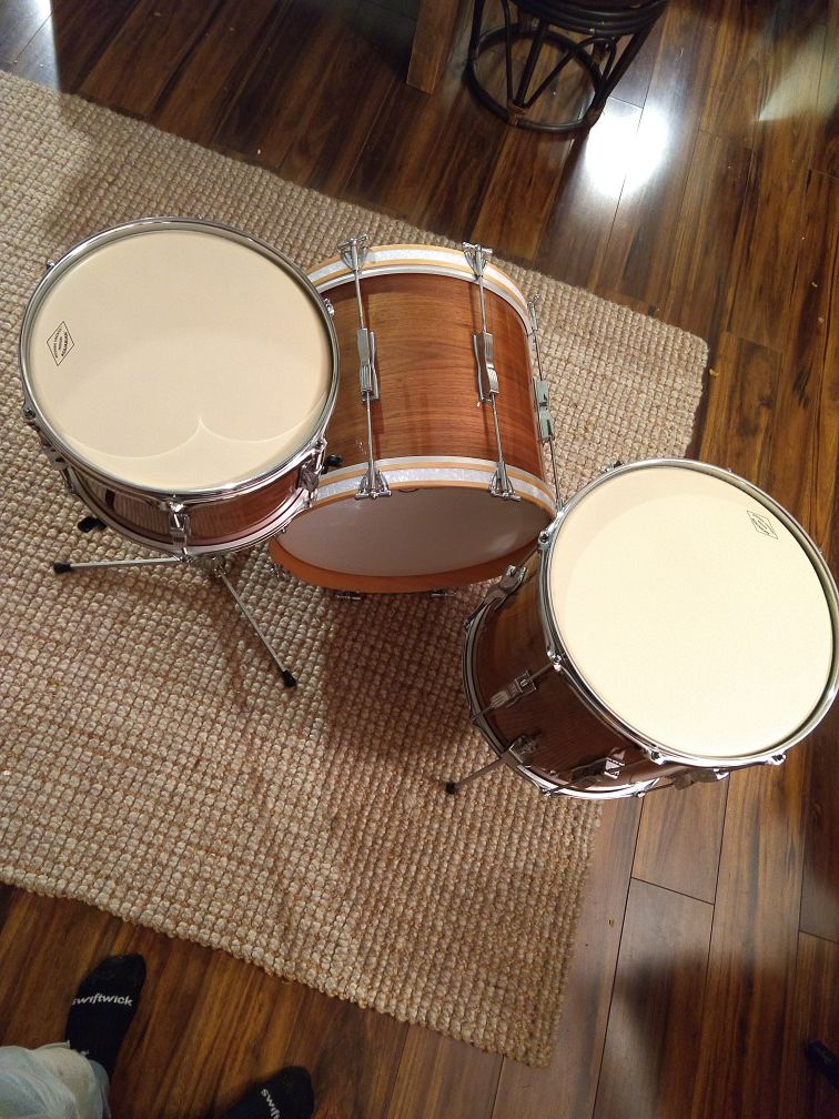 Custom bop drum set