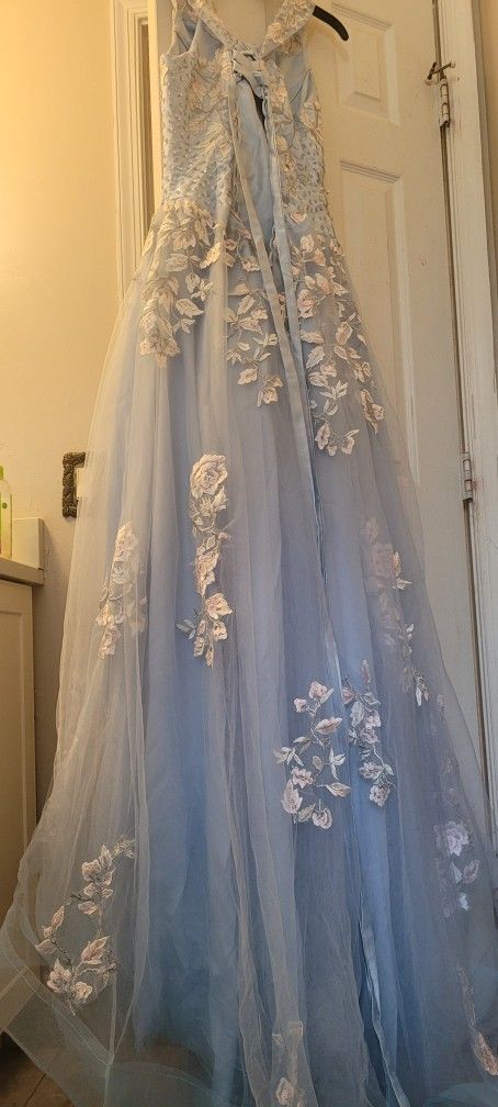 Traditional Powder Blue Quinceniera or Sweet 16 dress