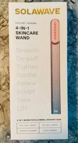 Solawave 4-In-1 Radiant Renewal Red Light Therapy Skincare Wand Brand New Sealed