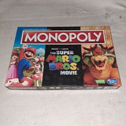 Brand New Open Box Monopoly Super Mario Bros. The Movie Board Game (Is Complete Nothing Missing)