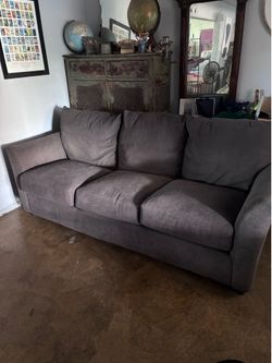 Large, dark gray couch