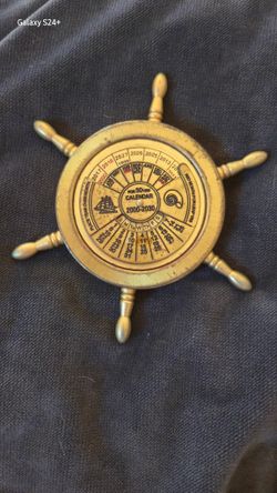 Antique Nautical Perpetual Calendar..