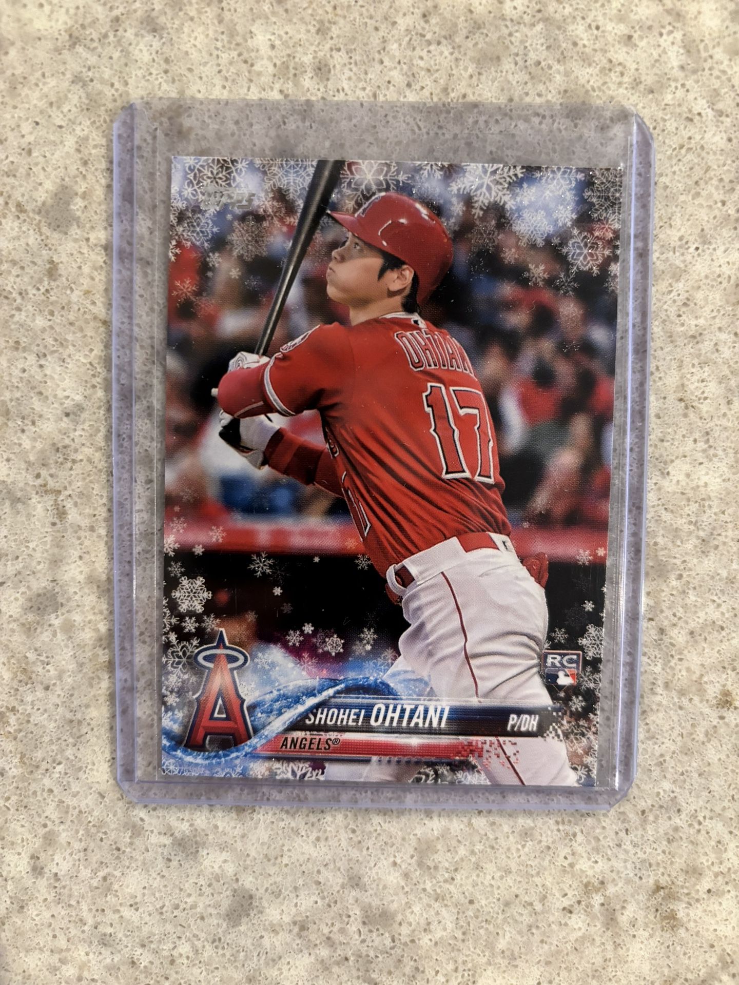 Shohei Ohtani 2018 Topps Rookie Card W/ Snowflake/Sparkle Baseball Card