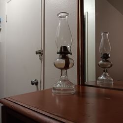 Three Vintage Karoseen Oil lamps Used 100. 00 For all three 