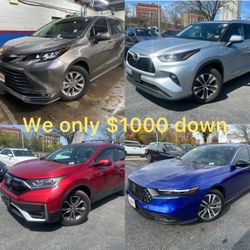 Sonia’s Auto Sales We Only $1,000 Down Payment 