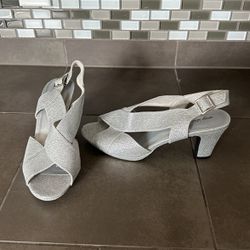 Silver Sparkle Shoes