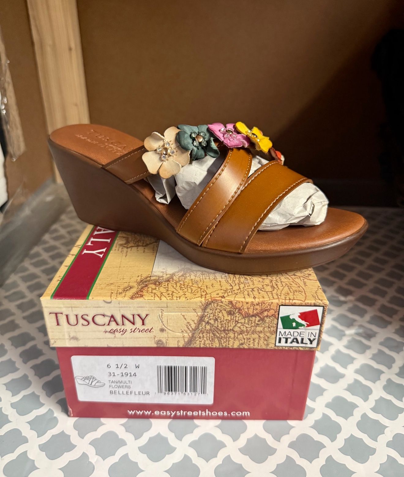 Easy Street Bellefleur Wedge Sandals