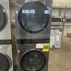 LG Washer Tower With Steam  Never Used 