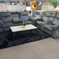 🛑Black Friday Pre Sale🛑Beautiful Sofa&Loveseat 4x Recliners Available In Brown 