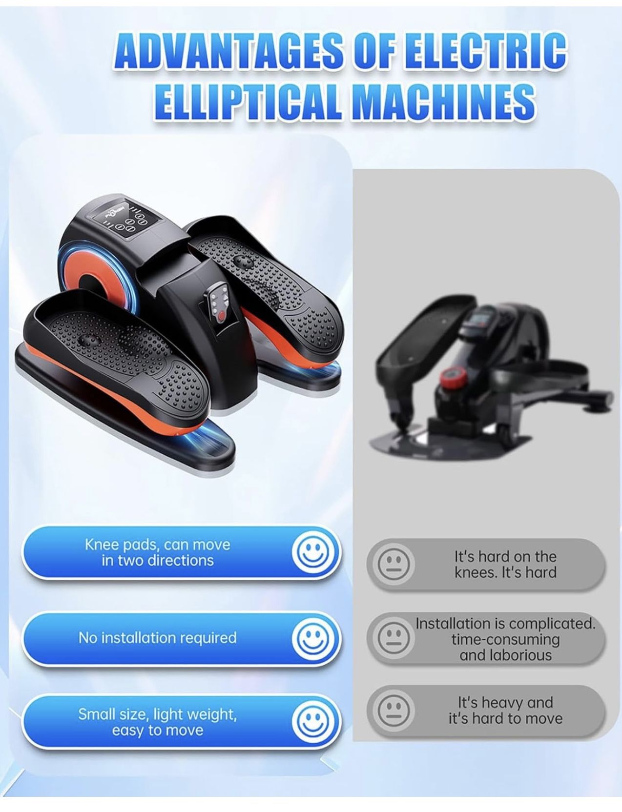 Under Desk Elliptical Machine, Electric Ellipse Leg