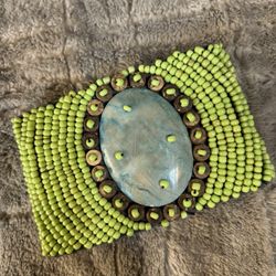 Beautiful Hand beaded Vintage Cuff
