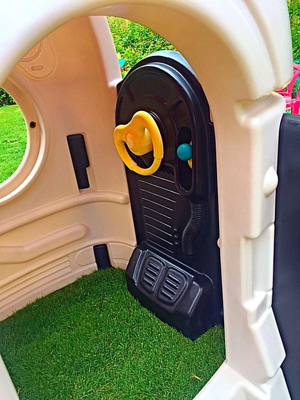 Little Tikes Rocket Ship Playhouse With Slide & Step2 Motorcycle