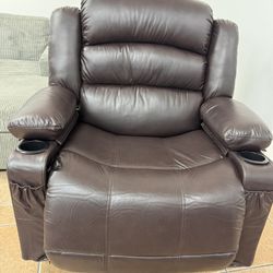 Brand New Swivel Recliner Chair With Massage/Heat