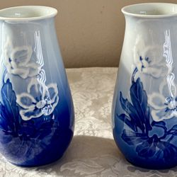 Vintage Bing And Grandahl Copenhagen Porcelain Vases 🔹Read FULL Description Below🔹