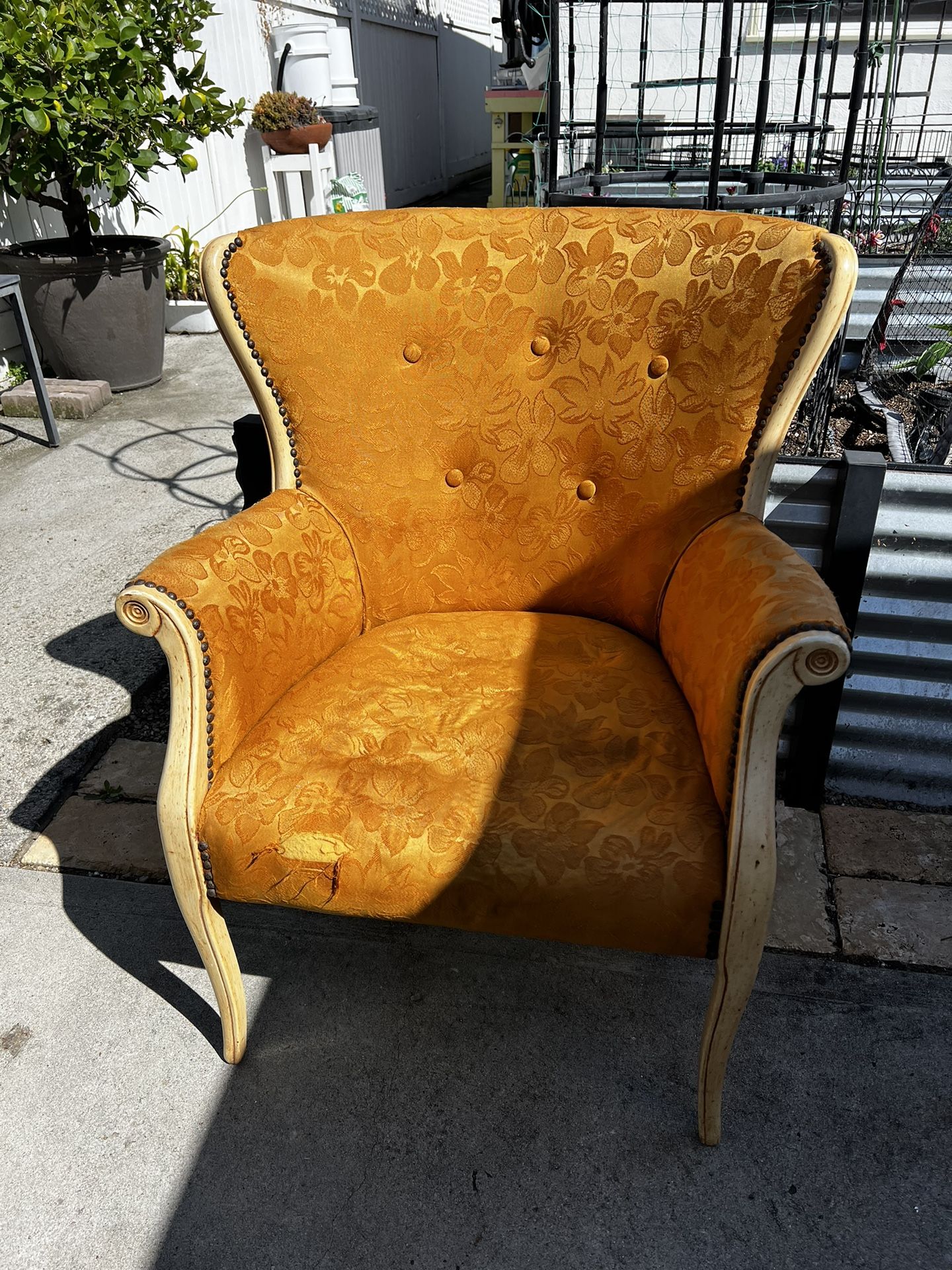 Vintage High-Back Chair