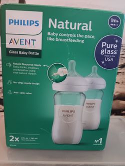 Philips Pure Glass Bottles 2pack