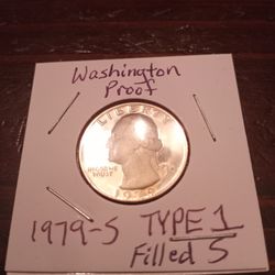1979-S,  PROOF, Type 1, Filled S