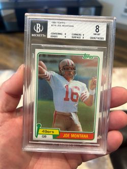 1981 Topps Joe Montana RC BGS 8