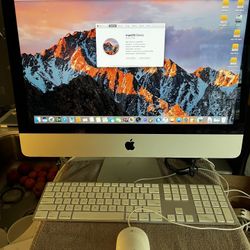 iMac 21.5-inch, Late 2012 2.7 GHz Intel Core i5 8 GB 120 SSD Keyboard and Mouse 