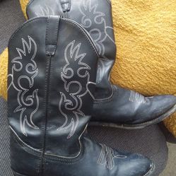 Youth Black Cowboy Boots