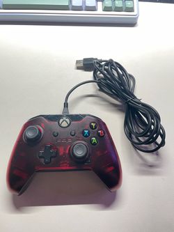 PDP Wired Xbox Controller Red Translucent