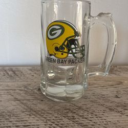Green Bay Packers NFL Collectable Glass Beer Mug Football Team Sports