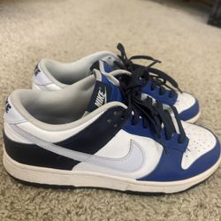 Nike Dunk Low (White / Navy / Royal Blue)