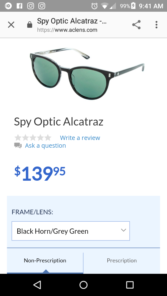 Spy cheap alcatraz sunglasses