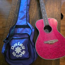 Daisy Rock Acoustic Guitar With Stand 