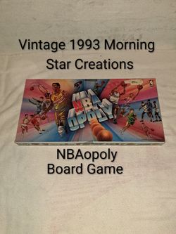Vintage 1993 Morning Star Creations NBAopoly Board Game In Excellent Condition (Is Complete Nothing Missing)