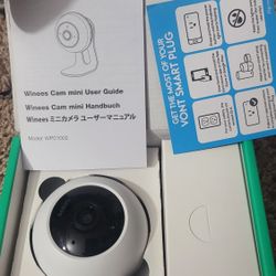 Indoor Security Camera, Baby Monitor Wi-Fi Smart Home IP Camera with Motion Detection,2-Way Audio, Night Vision, Multi Installation Cam for Pet, Baby