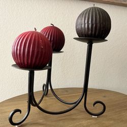 Candles & Holder