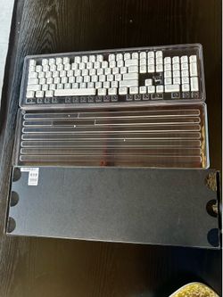 PBT White Keycaps Minimalist White for Mechanical Keyboard,