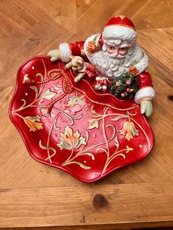 Vintage Fitz & Floyd Christmas Serving Trays