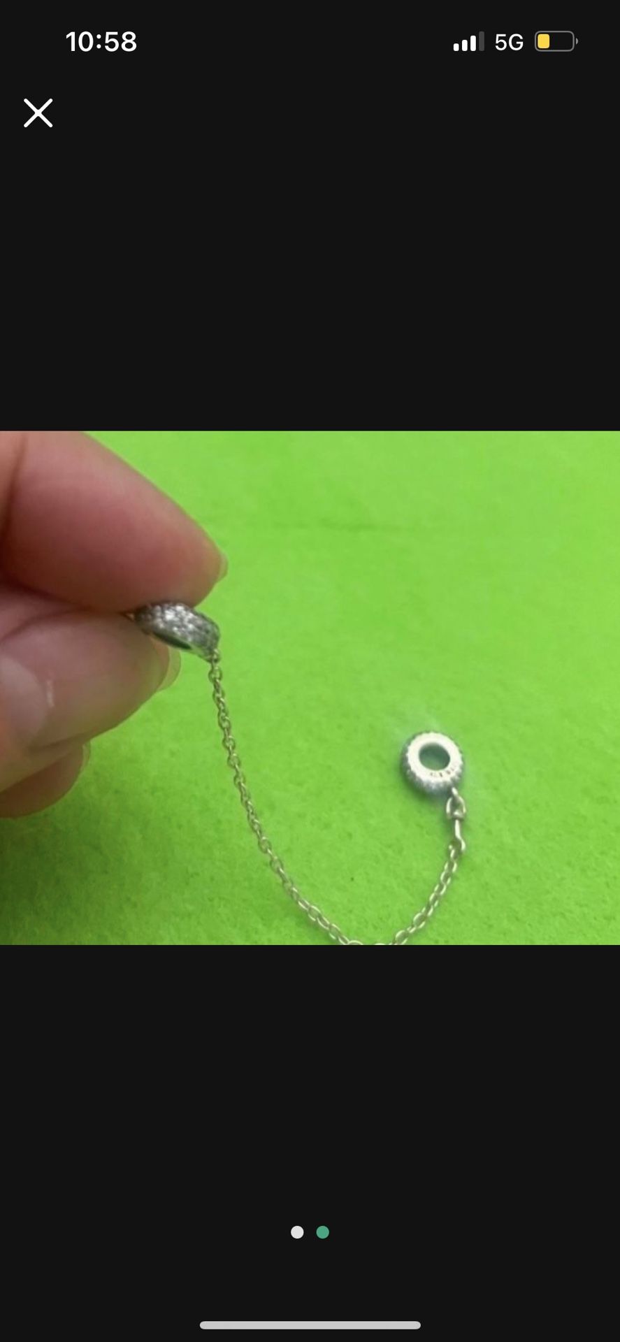 Pandora 925 Ale Sterling Silver Safety Chain