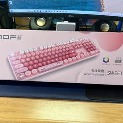 MOFII Sweet Wired Little Bear Diary Keyboard -Best choice for Gifts/Present PC Laptop Office/Gaming