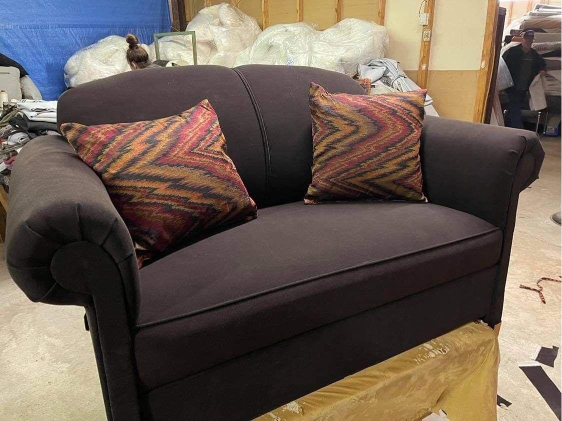 New Dark Brown Loveseat