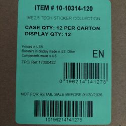 Pokemon Ascended Heroes Tech Sticker Pack Case - SEALED!