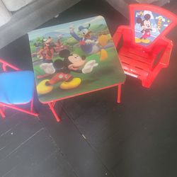 Mickey Mouse Toddler Table And Chairs
