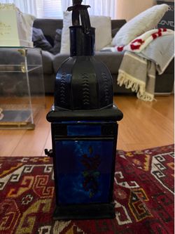 Authentic Moroccan  stained glass lantern