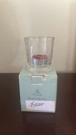 Partylite Circles votive or tea light holder included, New, $5, no holds