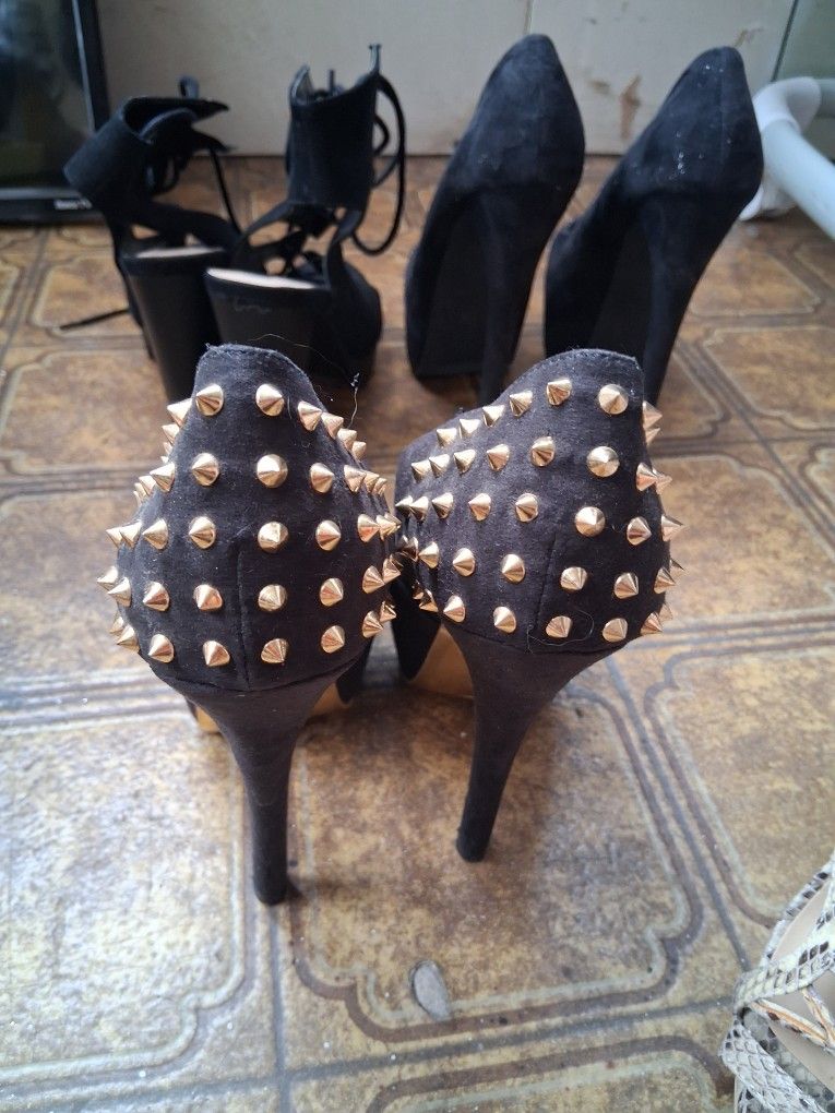 Size 7 All Black Heels