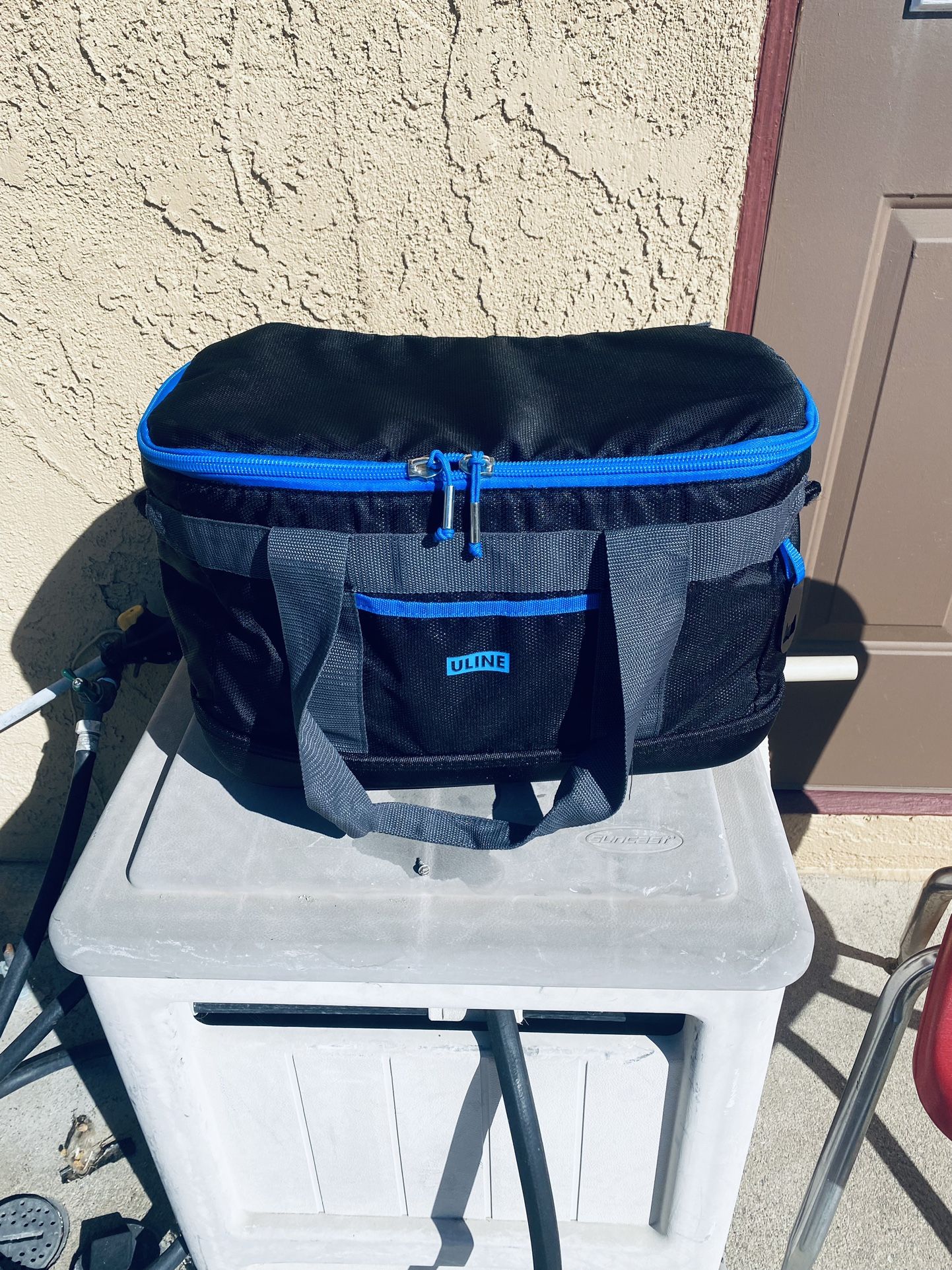 Cooler, Uline Black/ Blue. “””NEW”””