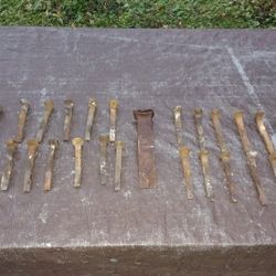 Lot of 33 Railroad Spikes 