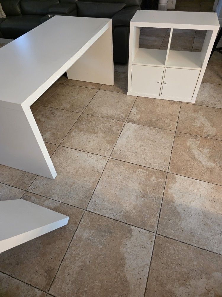 Desk And Shelf Table