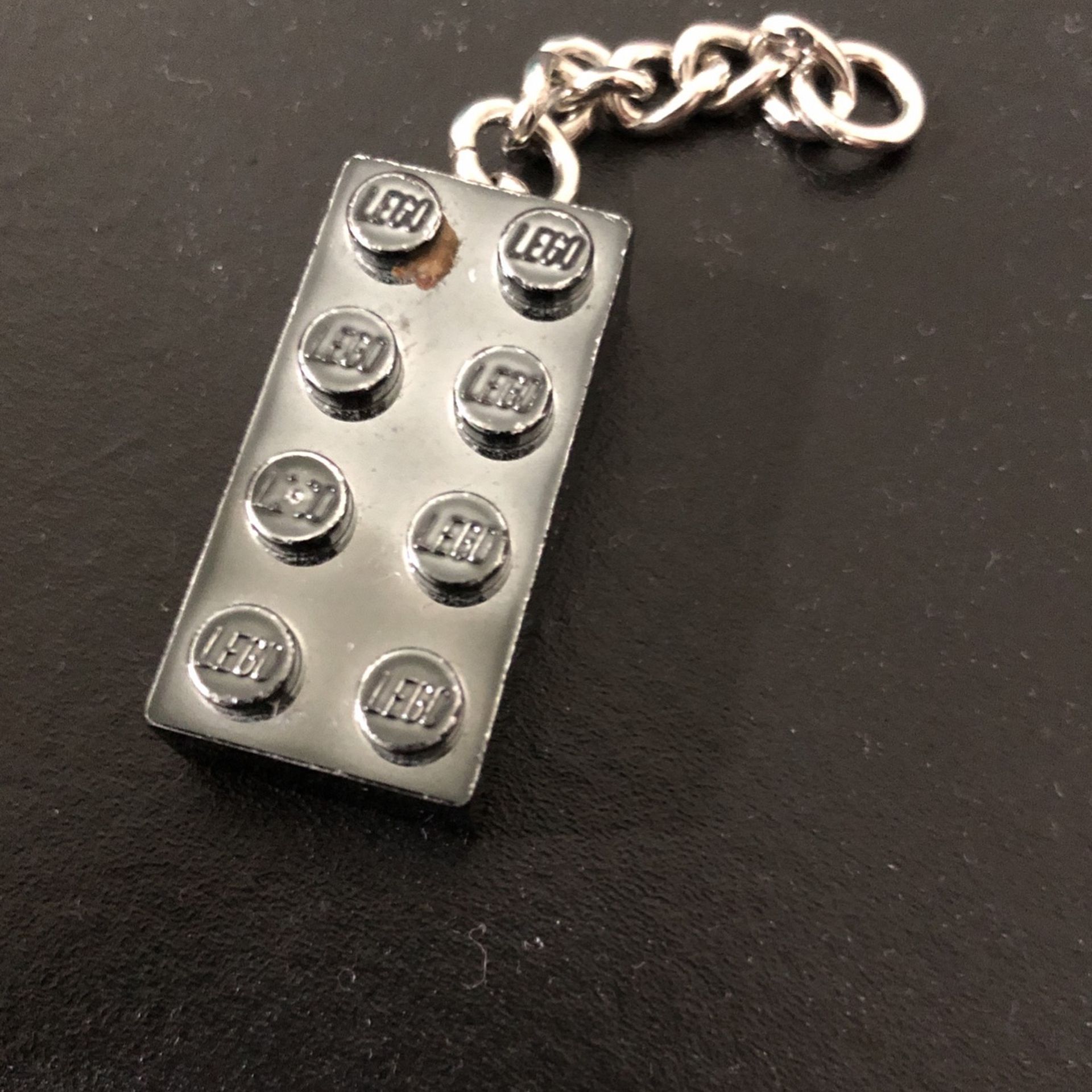 Black Lego Keychain