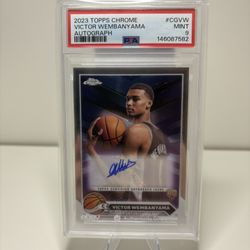 Victor Wembanyama PSA 9 Auto